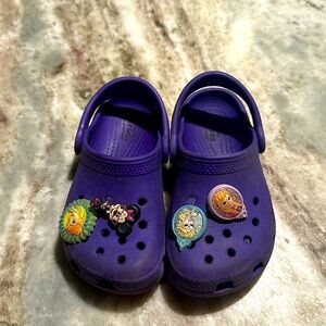 Purple crocs size 8 kids!